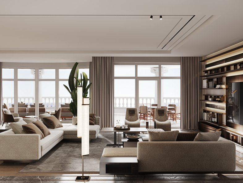 An Exclusive Waterfront Penthouse at Raffles The Palm