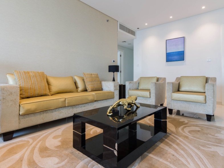 Fully Furnished 3 Bed + Maid's Apartment with Canal View