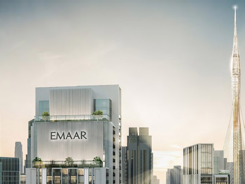 Dubai Creek Harbour luxury apartment with Dubai Creek Tower views