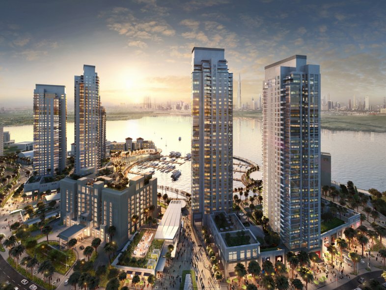 Creek Tower view apartment in luxury Dubai Creek Harbour residence