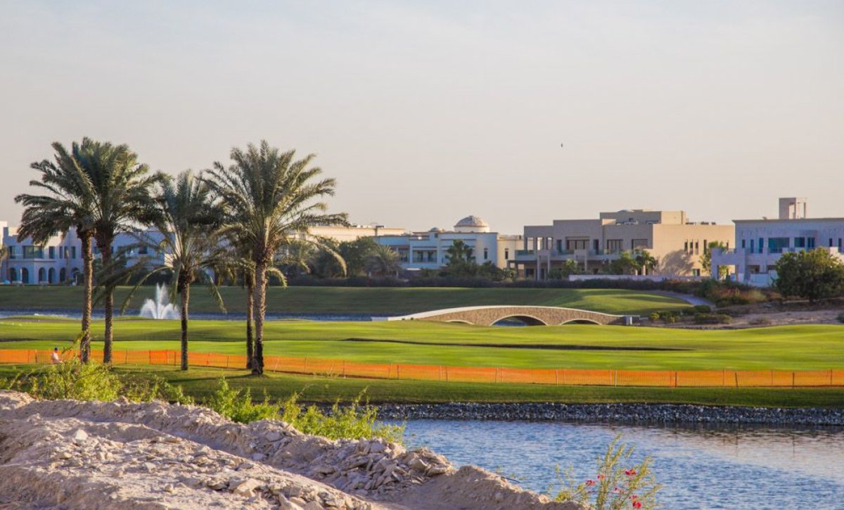 Emirates Hills area photo with golf course