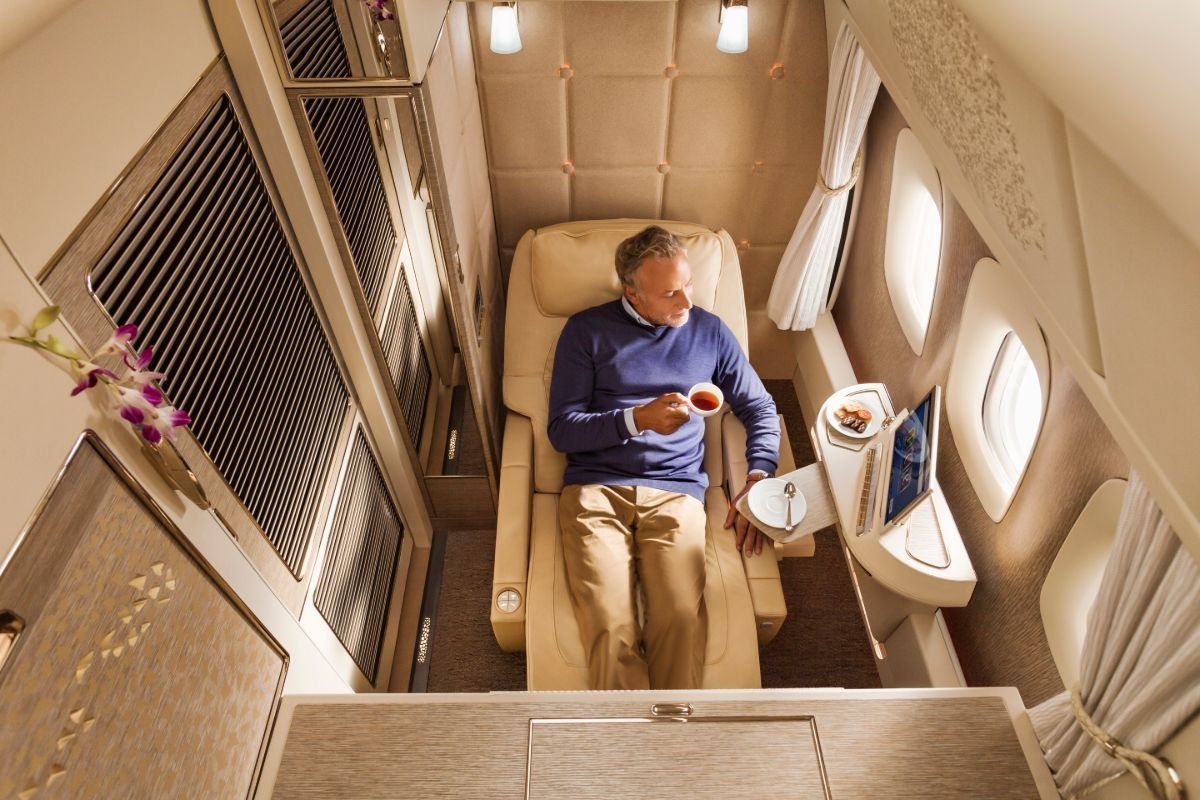 Emirates First Class cabin