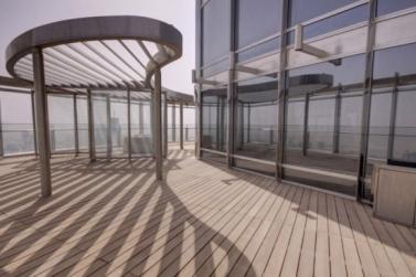 Exceptionally rare, this apartment in Burj Khalifa has its own private terrace. 